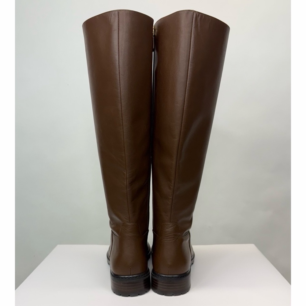Stuart Weitzman Brown Leather Over-the-Knee Boots - Picture 4 of 13
